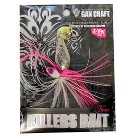GAN CRAFT Spinnerbait Killers Bait Type 1 3/8oz Natural Pink/Silver #10 Lure