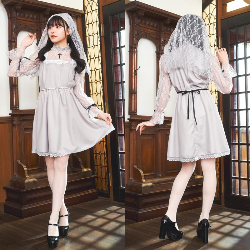 Clearstone Moon Talk Cosplay Halloween Pearl Fizzster Women Grey