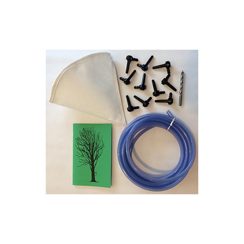 Deluxe Maple Syrup Tapping Kit. 10 Tree Taps, 25ft Tubing,