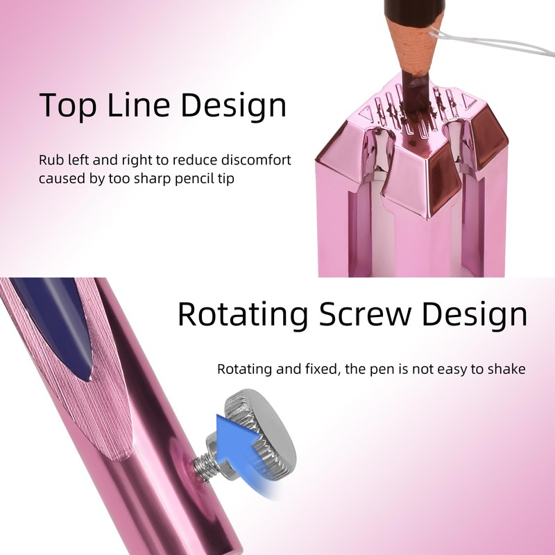 ATOMUS Eyebrow Makeup Sharpener Set 0.8cm and 1cm Pencil Sharpener