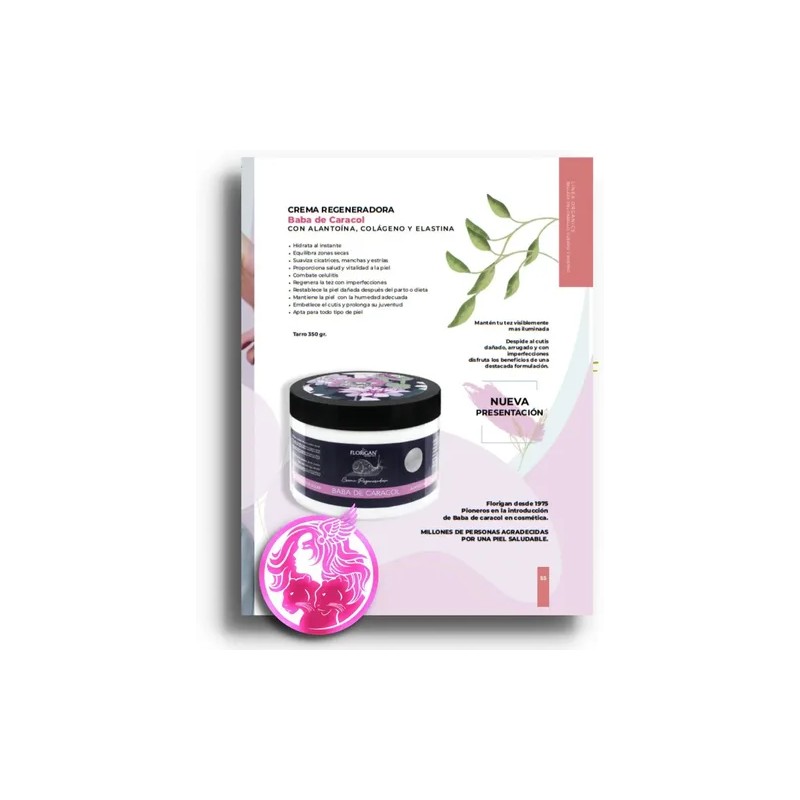 Crema Regeneradora Baba De Caracol Alatoina Colageno Elastin