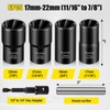 Topec 6PCS Lug Nut Removal Tool, 1/2-Inch Drive Wheel Lock