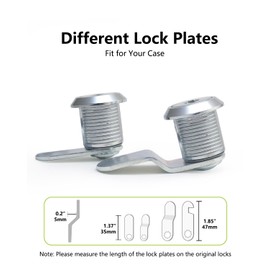 Bicafa Cabinets Locks with Keys, 5/8 Inch, 3 Packs