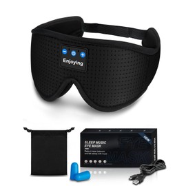 MOXTOYU Sleep Headphones Bluetooth Eye Mask for Side Sleepers
