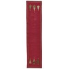 SARO LIFESTYLE Embroidered Christmas Tree Design Table Runner, Red, 16"x70"