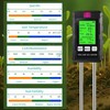 Soil Test Kit,Soil Moisture Meter/Air Hygrometer Meter/PH Meter/Sunlight Intensity/Fertility Soil