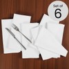 Comfy-co Pre-Washed Cloth Napkins Set of 6 - Farmhouse Napkins