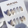 MunNail Snowflake Nail Tips - Round / MunNail 눈꽃송이 네일팁