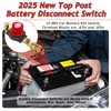 2pc Top Post Battery Disconnect Switch,12-48V Car Battery Kill Switch,Terminal