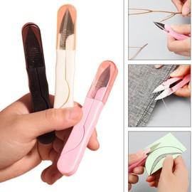 3 Pcs Thread Cutter Sewing Scissors Clippers Mini Small Snips Trimming Nipper Trimming Scissors Clipper with Safety Cover for DIY Handmade