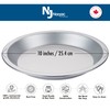 Norjac Pie Pan 10 inch, 3 Pack, 100% Pure Aluminum,