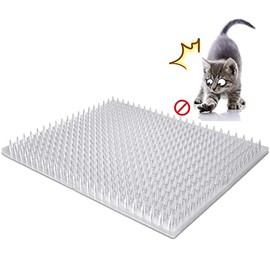 Aocoray 8 Pack Cat Deterrent Outdoor/Indoor Scat Mat, Pet Deterrent Training Mats, Keep Cats/Dogs Away Plastic Mats with Spikes, 12 Sq.ft, 16 x 13 Inches