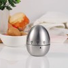 Baoyemes Mechanical Egg Timer, Stainless Steel Mechanical Rotating Alarm Clock,