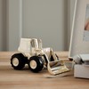Bambino Front Loading Digger Silver Plated Money Box Savings Bank
