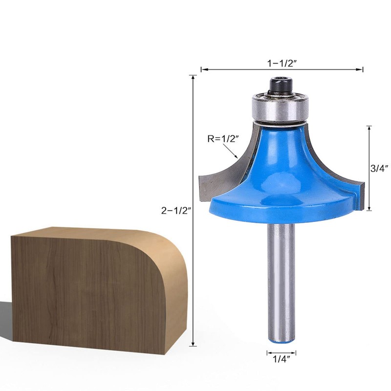 Edging Router Bit 1/4 Inch Shank Corner Rounding Edge Forming