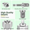 Upgraded Stainless Steel Trailer Jack Drill Adapter,Crank Handle Cordless Drill