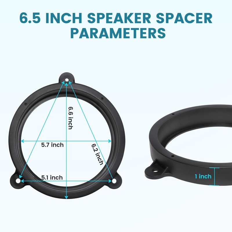NuIth for Subaru 6.5 Inch Rear Door Speaker Adapter Bracket