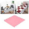 10pcs Plush Foam Floor Mat Thickened Cuttable Interlocking Carpet Tiles