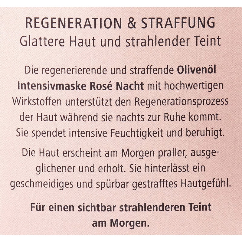 Medipharma Cosmetics, Cosmetics Olive Oil Intensive Mask Rose Night Cream