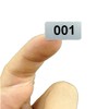 EXTRONTONDA Consecutive Number Inventory Stickers Waterproof 0.39 x 0.78 Inch