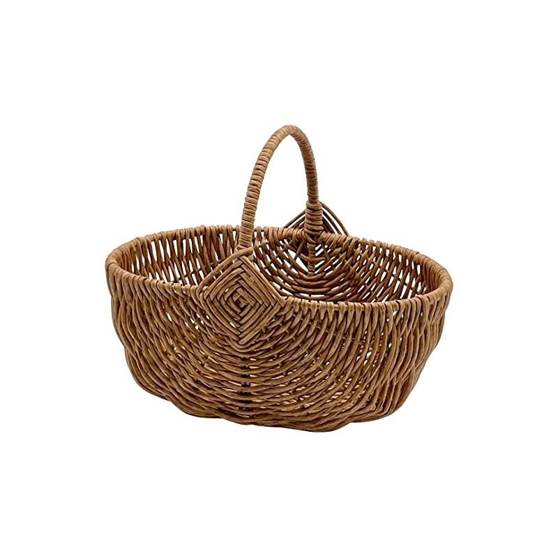 Daikai 73763 Balt PE Willow, One Handle Oval, Light Brown,