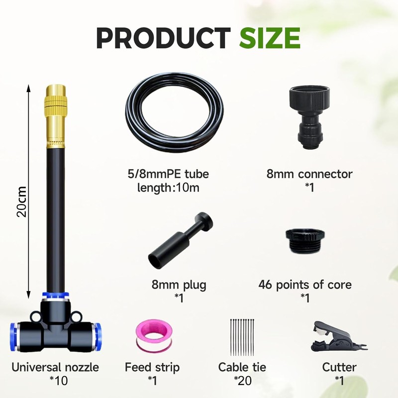 360° Curved Garden Automatic Irrigation System, Garden Watering System, Adjustable