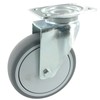 Rollentechnik Swivel Castor without Lock Wheel Thermoplastic Rubber Diameter 100