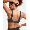 SYROKAN Front Adjustable Sports Bras for Women High Impact Wirefree