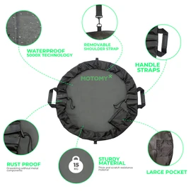 Wetsuit Changing Mat ‘IslandMat' Surf Mat & Wetsuit Bag CompactFolding 2 IN 1 Design - WATERPROOF 5000X TECHNOLOGY Prevents Water Leaking Inside Your Car & Keep You & Your Surfing Accessories Clean