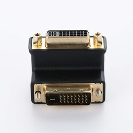 Arnorin DVI-I Female to DVI-D Male Right Angle Adapter