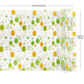 HYANG Easter Egg TPU Fabric Clear Jelly Vinyl Roll: 30cm x 135cm TPU Fabric For Making Handbags, Earrings, DIY Projects (172810)