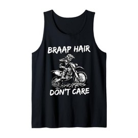 Braap Hair Dirt Bike Girl Motocross Mom Women Tank Top