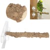 25CM Parrots Outdoor Portable Wood Standing Rod Pet Bird Shower