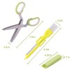 SASACIA 2-Pack Herb Scissors Set with 5 Blades & 3