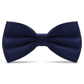 AHLPO Elegant Men's Bow Tie - High Quality with Hook Adjustable, Bow Tie Suit for Wedding Party Celebrations Office Gift Bow Ties for Men Women Boys Bow Tie Black, darkblue
