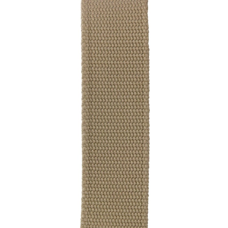 HC Men's Premium Leather Belt with Fabric Insert, dark brown