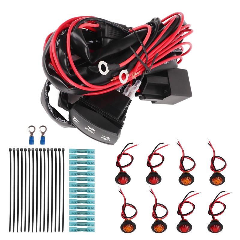 UTV Turn Signal Rocker Switch ATV Street Legal Lighting Kit