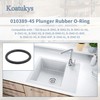 Koatukys 010389-45 Plunger Rubber O-Ring for Waste Drain Valve Compatible