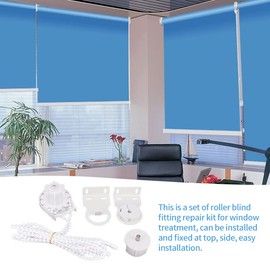 Roller Blind Fittings, 38mm Premium Roller Blind Spares, Replacement Repair Accessories for Fixing Curtain Blinds Shades Windows(White)