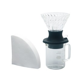Hario V60 Leachable Dripper Switch &amp; Server Set / SSD-5012-B / 하리오 V60 침출식 드리퍼 스위치&서버세트 / SSD-5012-B