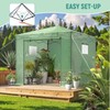 10x10 Pop Up Greenhouse, Walk in Green House for Outside,Portable
