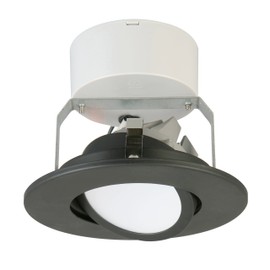 Lithonia Lighting 4G1MB LED 30K 90CRI M6 LED Recessed Higher Lumen Version Downlight, 8 watts, 4 inch, Matte Black