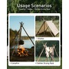 Campfire Tripod,Portable Triangle Grill Camping Tripod for Cooking Fire Pit