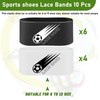 Jecery 10 Pieces Soccer Cleat Lace Cover Soccer Shoe Band