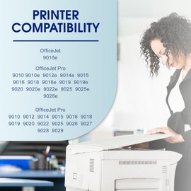 962XL Ink Cartridges Combo Pack Compatible for HP 962XL 962 Ink 962XL Ink Cartridges Works with HP OfficeJet 9015e; OfficeJet Pro 9010 9012e 9018 9020 9025e Printers (BK C Y M) 4-Packs