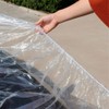 Moyishi 4pcs Disposable Clear Car Cover Rain Dust Garage Cover