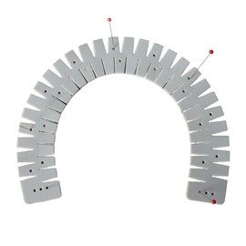 Dobladillador de Silicona - Herramienta de Costura Profesional para Dobladillos Perfectos. Regla de Dobladillo Resistente al Calor. Ayuda de Costura Flexible con Orificios (CM)
