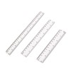 3 Pack Plastic Rulers 15cm 20cm 30cm Rulers Clear Flexible