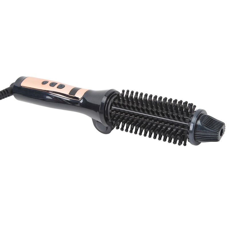 Foldable Hair Curler Straightening Brush Adjustable Temperature Anti Scald Ceramic