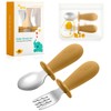 Qkie Spoon and Fork Set, Baby Food Spoon, Eat by